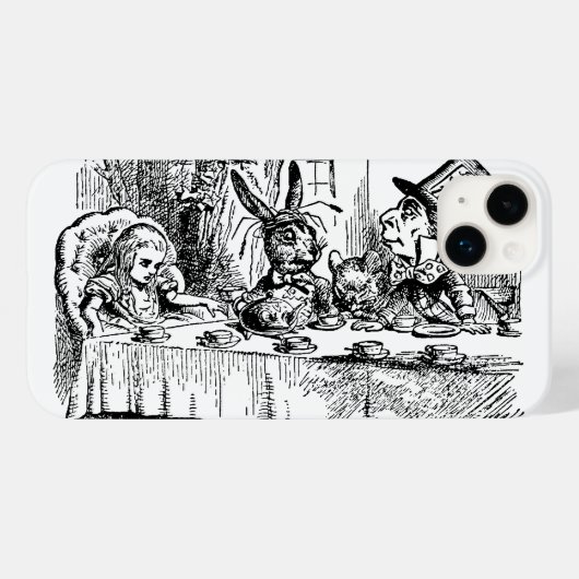  Alice in Wonderland, Tea Party Scene Case-Mate iPhone Case (Achterkant (horizontaal))