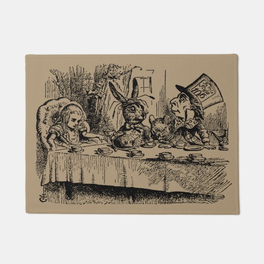 Alice in Wonderland, Tea Party Scene Deurmat (Voorkant)
