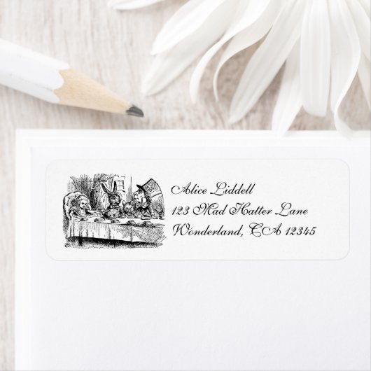 Alice in Wonderland, Tea Party Scene Etiket (Insitu)