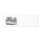 Alice in Wonderland, Tea Party Scene Etiket (Voorkant)