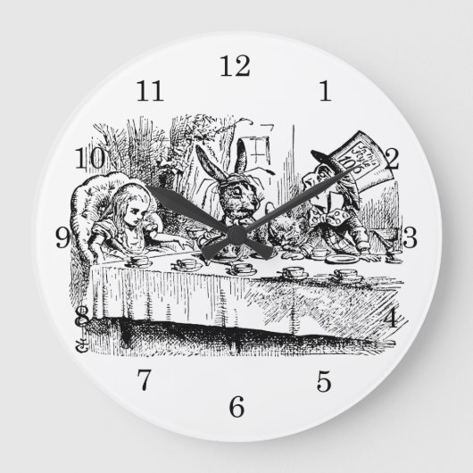 Alice in Wonderland, Tea Party Scene Grote Klok (Voorkant)
