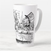  Alice in Wonderland, Tea Party Scene Latte Mok (Rechterhoek)
