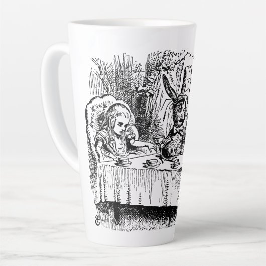 Alice in Wonderland, Tea Party Scene Latte Mok (Linkerhoek)