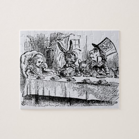  Alice in Wonderland, Tea Party Scene Legpuzzel (Horizontaal)