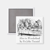  Alice in Wonderland, Tea Party Scene Magneet (Voorkant / Achterkant)