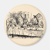  Alice in Wonderland, Tea Party Scene Magneet (Voorkant)