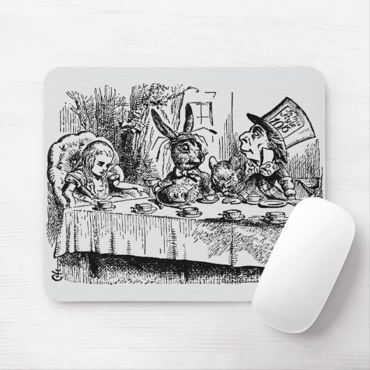  Alice in Wonderland, Tea Party Scene Muismat (Met muis)