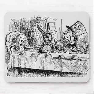  Alice in Wonderland, Tea Party Scene Muismat