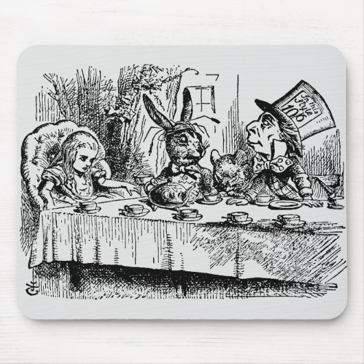 Alice in Wonderland, Tea Party Scene Muismat (Voorkant)