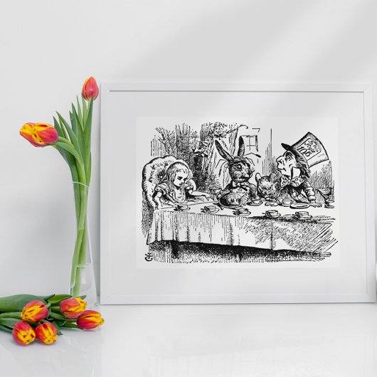  Alice in Wonderland, Tea Party Scene Poster