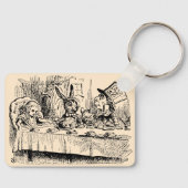  Alice in Wonderland, Tea Party Scene Sleutelhanger (Voorkant)