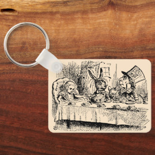 Alice in Wonderland, Tea Party Scene Sleutelhanger