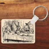 Alice in Wonderland, Tea Party Scene Sleutelhanger (Voorkant)