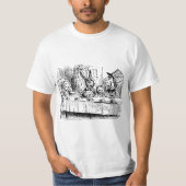  Alice in Wonderland, Tea Party Scene T-shirt (Voorkant)