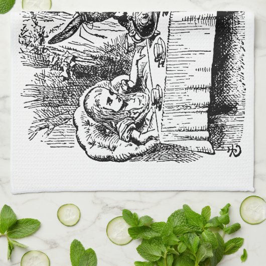 Alice in Wonderland, Tea Party Scene Theedoek (Gevouwen)