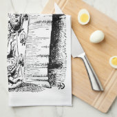 Alice in Wonderland, Tea Party Scene Theedoek (Quarter Fold)