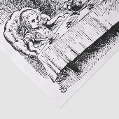 Alice in Wonderland, Tea Party Scene Tissuepapier (Detail)