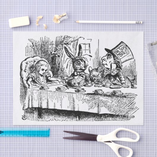 Alice in Wonderland, Tea Party Scene Tissuepapier (Craft)