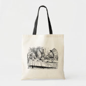 Alice in Wonderland, Tea Party Scene Tote Bag (Voorkant)