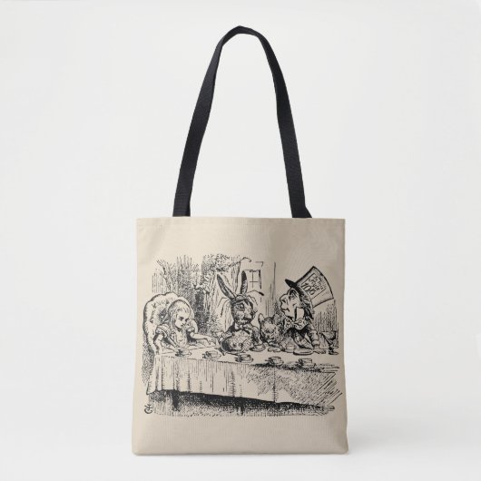 Alice in Wonderland, Tea Party Scene Tote Bag (Voorkant)