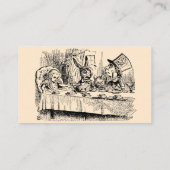  Alice in Wonderland, Tea Party Scene Visitekaartje (Achterkant)