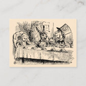 Alice in Wonderland, Tea Party Scene Visitekaartje (Achterkant)