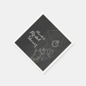 Alice in Wonderland Tea Party schoolbordfeest Servet (Hoek)