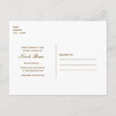 Alice in Wonderland Tea Party schoolbordfeest Uitnodiging Briefkaart (Achterkant)