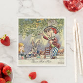 Alice in Wonderland Tea Party Sjabloon Servet (Insitu)