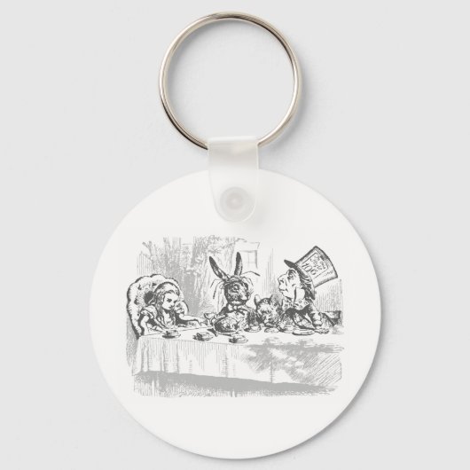 Alice in Wonderland Tea Party Sleutelhanger (Voorkant)