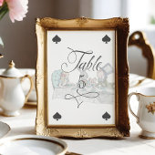 Alice in Wonderland Tea Party-speelkaart Kaart