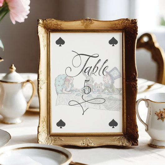 Alice in Wonderland Tea Party-speelkaart Kaart