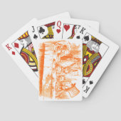 Alice in Wonderland Tea Party Speelkaarten (Achterkant)