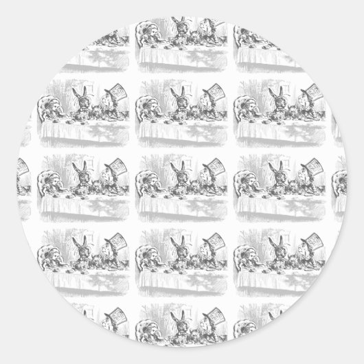 Alice in Wonderland Tea Party Stickers (Voorkant)