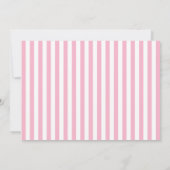 Alice in Wonderland Tea Party Stripes Kaart (Achterkant)