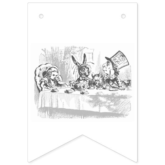  Alice in Wonderland Tea Party Thema Banner (Derde vlag)