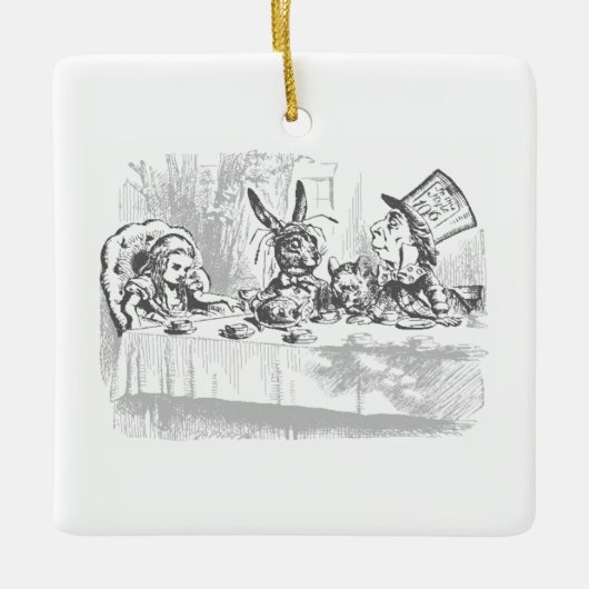 Alice in Wonderland Tea Party Theme Keramisch Ornament (Voorkant)