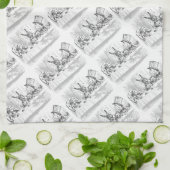 Alice in Wonderland Tea Party Theme Kitchen Towels Theedoek (Gevouwen)
