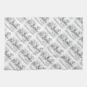 Alice in Wonderland Tea Party Theme Kitchen Towels Theedoek (Horizontaal)