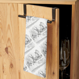 Alice in Wonderland Tea Party Theme Kitchen Towels Theedoek