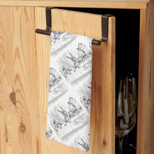 Alice in Wonderland Tea Party Theme Kitchen Towels Theedoek (Derde Gevouwen)