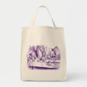  Alice in Wonderland Tea Party Tote Bag (Voorkant)