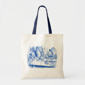Alice in Wonderland Tea Party Tote Bag (Voorkant)