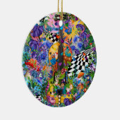 Alice In Wonderland Tea Party van Juleez Viool Keramisch Ornament (Rechts)
