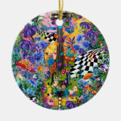 Alice In Wonderland Tea Party van Juleez Viool Keramisch Ornament (Voorkant)