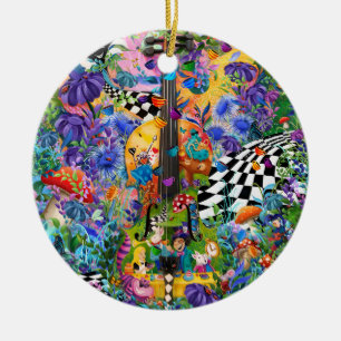 Alice In Wonderland Tea Party van Juleez Viool Keramisch Ornament