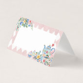 Alice in Wonderland Tea Party Verjaardag Voedsel L Kaart (Voorkant)