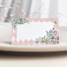 Alice in Wonderland Tea Party Verjaardag Voedsel L Kaart