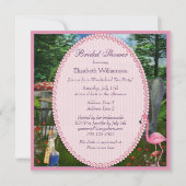 Alice in Wonderland Tea Party Vrijgezellenfeest Kaart (Achterkant)