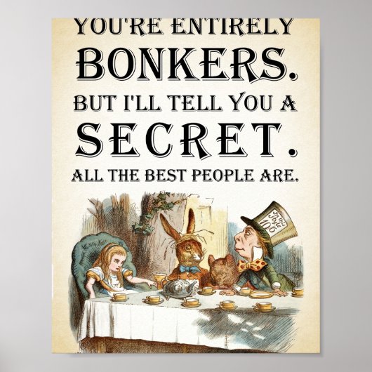 Alice in Wonderland - Tea Party - Youre Volledig B Poster (Voorkant)